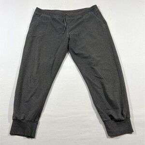Patagonia Ahnya Fleece Pants Womens Gray Yoga Gym Joggers Sweatpants Stretch XL